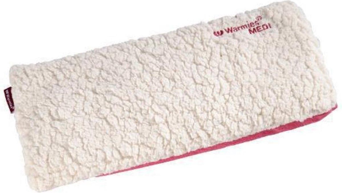 Warmies Warmies Hot Pak Sherpa beige/rood met kruidengeur - uitneembaar - Roze