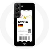 Maniacase Etui voor Samsung Galaxy S22 Air ticket Berlijn