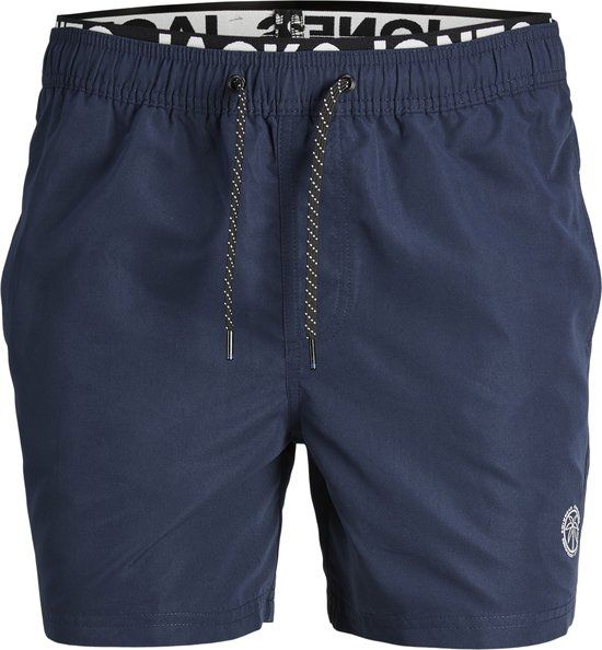 JACK&JONES JPSTFIJI JJSWIM DB WB LY SN Heren Zwembroek - Navy Blazer;Solid - Maat L