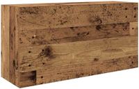 vidaXL Badkamerwandkast - 80x25x40 cm - Bewerkt Hout - Oud Houtkleurig