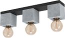 EGLO Prestwick 3 Plafondlamp - E27 - 49 cm - Zwart/Grijs
