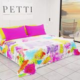 PETTI Artigiani Italiani - Sprei voor lente, zomer, tweepersoonsbed, design Aesthetics 04, 100% hypoallergeen, microvezel, 100% Made in Italy