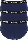 Hugo Boss Hipster Briefs (3-Pack) - Heren Slips - Blauw - Maat S
