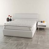 Gewatteerde MB HOME ITALY Gewatteerde topper met elastieken, kasjmier, tweepersoonsbed, 160 x 195 cm