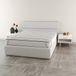Gewatteerde MB HOME ITALY Gewatteerde topper met elastieken, kasjmier, tweepersoonsbed, 160 x 195 cm