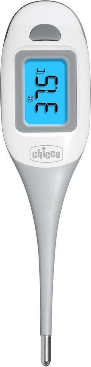 Chicco thermometer Flex Night digitaal 15 cm wit/grijs grijs