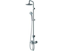 Ideal Standard Idealrain douchesysteem v opbouwkraan met handdouche hoofddouche en glijstang chroom A5691AA