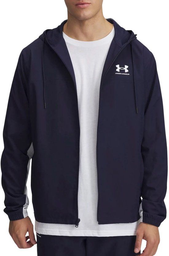 Under Armour Rival Woven Windbreaker Jas Heren - Maat L