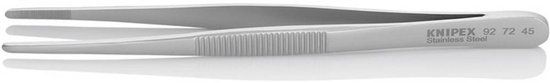Knipex 92 72 45 Precisiepincet Stomp 145 mm - Kleurloos