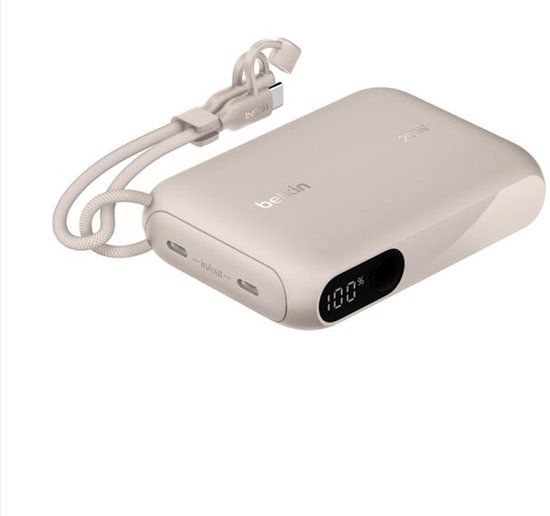 Belkin BPB027hqSD 10000 mAh Powerbank met Display - Zand