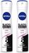 Nivea Deospray Invisible Black & White - 150 ml - Voordeelverpakking - 2 stuks