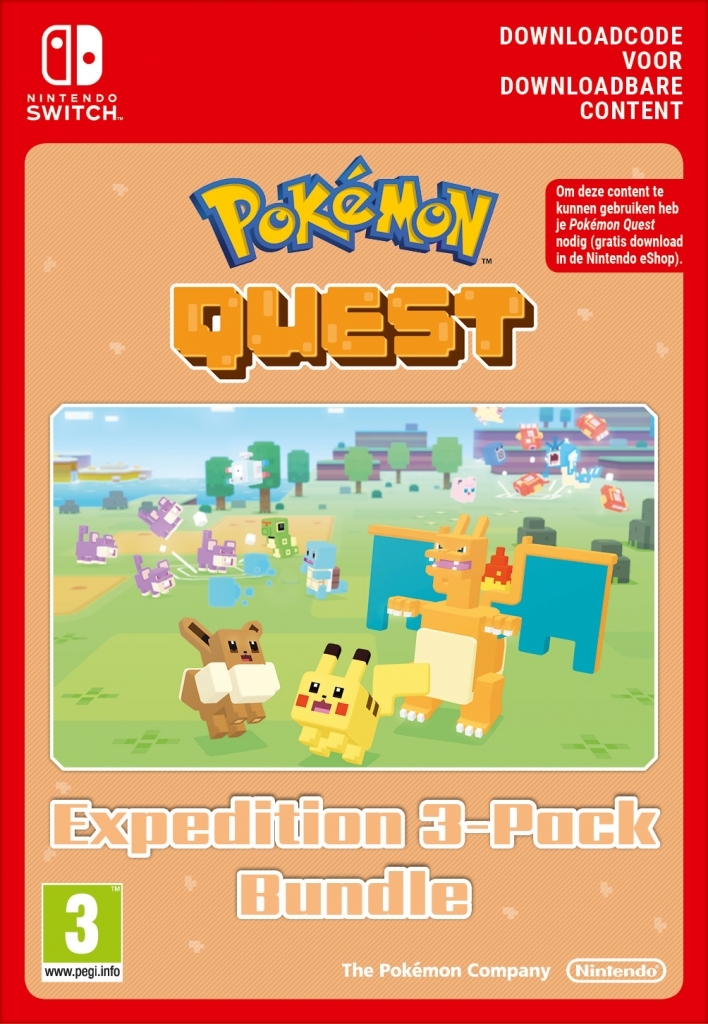 Nintendo pokemon quest expedition 3-pack (download code) Nintendo Switch
