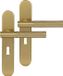 Differnz Utrecht poignée de porte ovale rosace serrure 56 mm or