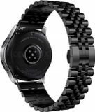 By Qubix - Stalen band - Zwart - Smartwatch bandje 22mm