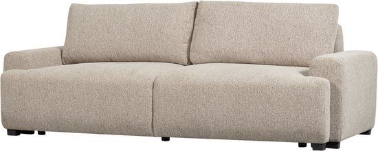 vtwonen Night & Day 3-Zits Slaapbank - Polyester - Naturel Melange