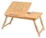 Merkloos Bamboe Laptoptafel Bedtafel Schoottafel - 15,6 inch - Naturel