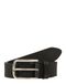 Vanzetti Leren Riem Denim Love 35mm Full Leather Belt W85 Black Zwart