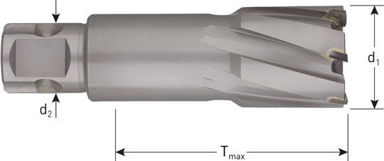 Rotec HM kernboor, 'Hard-Line', UNI19, ø59x55