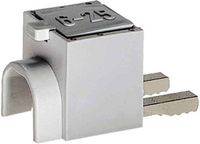 Hager KF81D Vorkaan.klem Voorzyde Wit