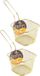 Merkloos / Sans marque Hit Trading B.V. Serveermandje - 4 stuks - Goud - 10 x 8 x 6 cm
