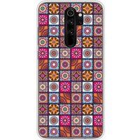 Xiaomi Redmi Note 8 Pro patchwork mandala bedrukt siliconen hoesje