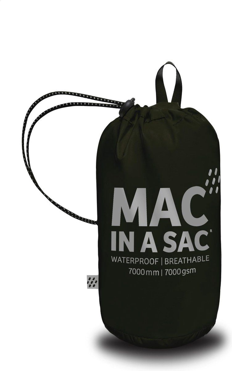 Mac in a Sac Regenbroek Kinderen Zwart Maat 110-122