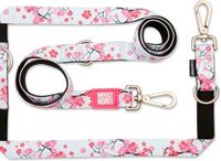 Max en Molly Multifunctionele Hondenriem Cherry Bloom XS