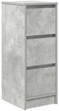 vidaXL Dressoir - 29,5x34x76 cm - Bewerkt Hout - Betongrijs