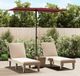 Prolenta Maison Exclusive Parasol met aluminium mast, 180x110 cm, bordeauxrood