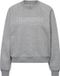 Hummel Hmlkeeper W Boxy Graphic Crewneck Vrouwen S Lichtgrijs Melange Katoen