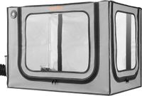 VEVOR 3D-printerbehuizing/printertent (80x58x58 cm), stof- en waterdichte beschermhoes met constante temperatuurregeling, led-verlichting en ventilatie, compatibel met Bambu Lab A1 Combo grijs