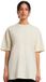 Build Your Brand Oversized Boyfriend Dames T-Shirt White Sand maat XS