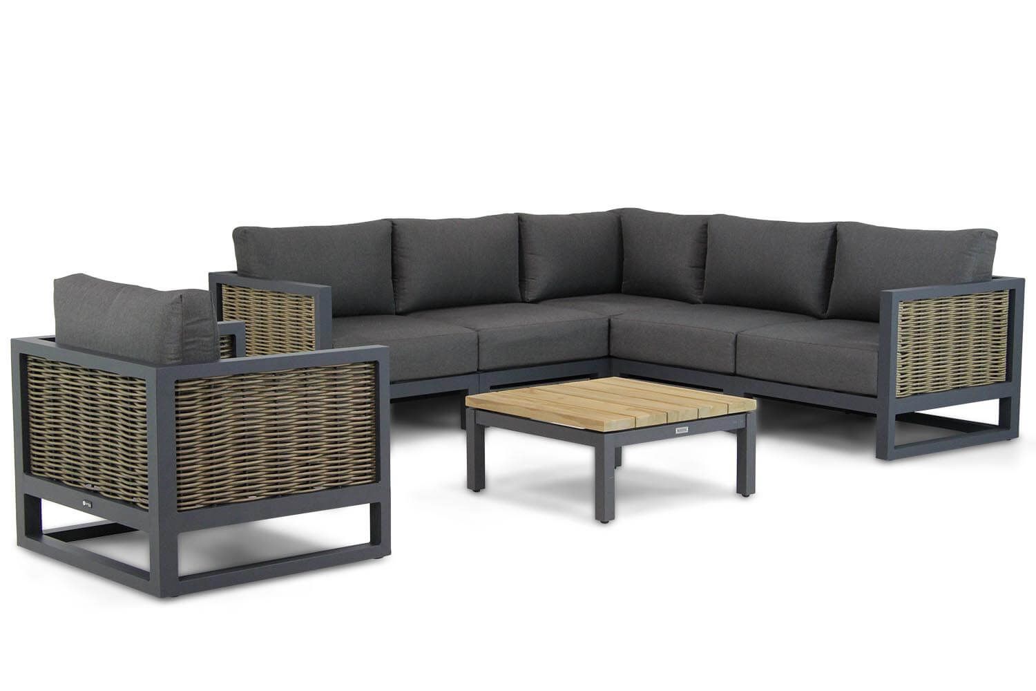 Santika Furniture Salviano/Riviera 75 cm Hoek Loungeset 7-delig