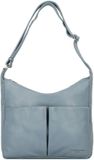 LIEBESKIND BERLIN Leren Schoudertas Hera Sheep Natural Hobo Bag Blue Heaven Blauwgrijs