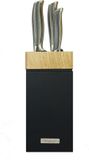 Diamant Sabatier Riyouri bloc à couteaux - set de 5 couteaux - noir