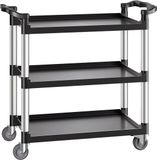 VEVOR Multifunctionele Trolley 3-Tier Service Trolley Gereedschapswagen Rolwagen 106x49x98cm