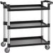 VEVOR Multifunctionele Trolley 3-Tier Service Trolley Gereedschapswagen Rolwagen 106x49x98cm