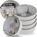 Moritz & Moritz BLOSSOM Mueslikommen Set 6-delig Grijs