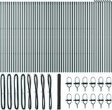 vidaXL Hexagonal Mesh Fence with Ground Mount 100 x 1.5 m Grey
