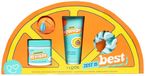 I LOVE Zest Is Best Giftset – Body Wash 100 ml, Body Lotion 150 ml, Bath Fizzer 50 g & Scrunchie