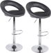 Urban Living "WE LOVE" Set van 2 Barstoelen Zwart PU