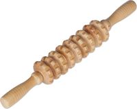 Relaxdays Houten Massageroller met 2 Handgrepen