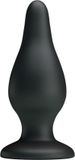PRETTY BOTTOM | Pretty Love Bottom - Ergonomic Silicone Plug 15.4 Cm - Black