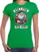 Bellatio Decorations Shoppartners Bv Fout Kerstshirt / Kerst t-shirt Dont fuck with Santa groen voor dames - Kerstkleding / Christmas outfit XS