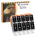 Canon 5 x Cartouches d'encre noirs, compatibles avec diverses imprimantes Canon