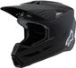 Alpinestars S-M3 Youth Solid Mat Zwart Offroad Helm