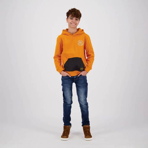 Vingino Noell Hoodie - Orange/Black with Back Print