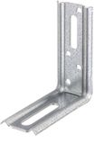 Alberts 866242 stelhoek | 90°-hoek, ingeperst, met sleufgat | sendzimir verzinkt | 70 x 80 x 30 mm | set van 50