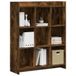 vidaXL Boekenkast Gerookt eiken 87,5 x 30 x 111 cm Bewerkt hout