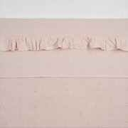 Meyco Ruffle wieglaken - soft pink - 75x100cm